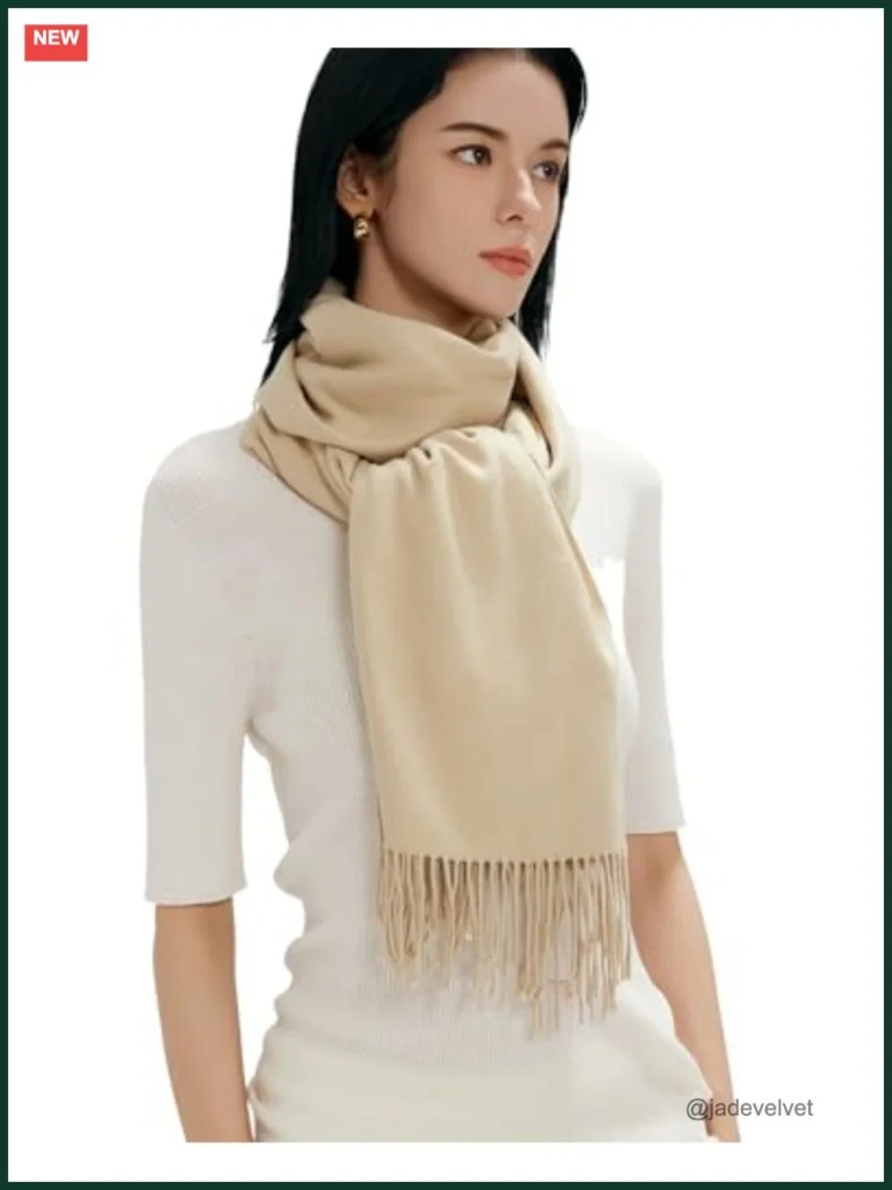Women's Oversized Cashmere Feel Scarf Shawl Wrap Wedding Pashmina